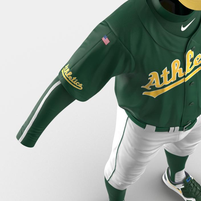 Baseball Player Outfit Athletics 3D