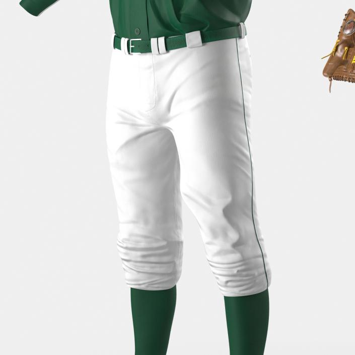 Baseball Player Outfit Athletics 3D