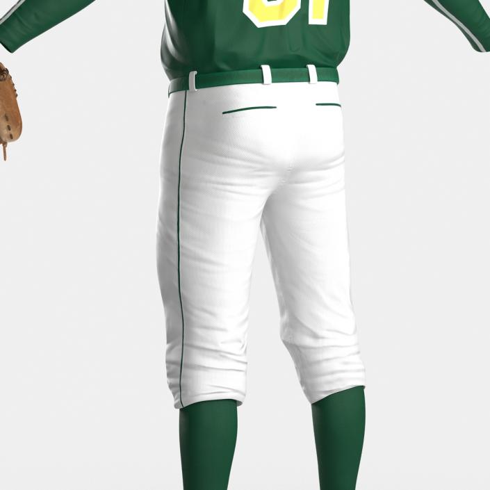 Baseball Player Outfit Athletics 3D