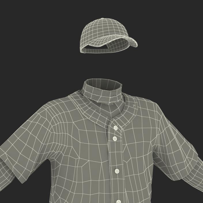 Baseball Player Outfit Athletics 2 3D model