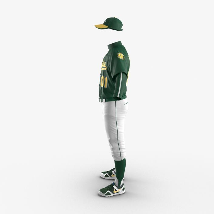 Baseball Player Outfit Athletics 2 3D model