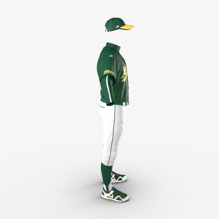 Baseball Player Outfit Athletics 2 3D model