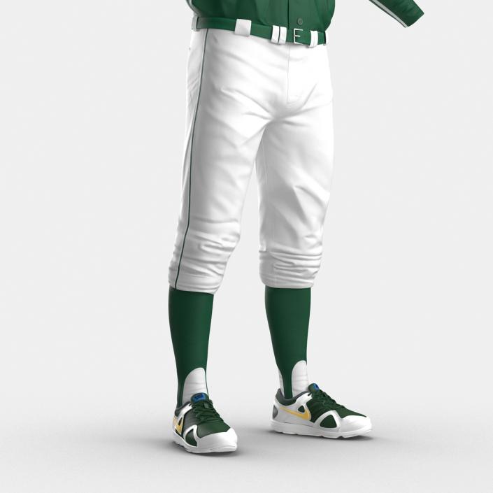 Baseball Player Outfit Athletics 2 3D model