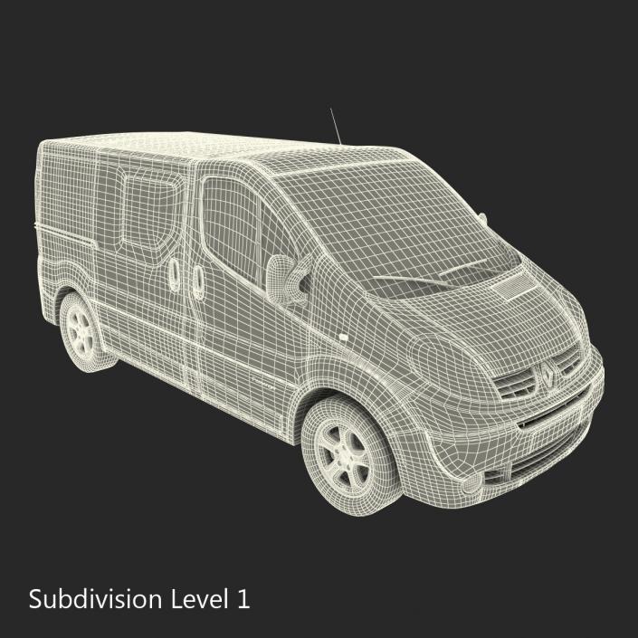 3D model Renault Trafic 2013 Simple Interior