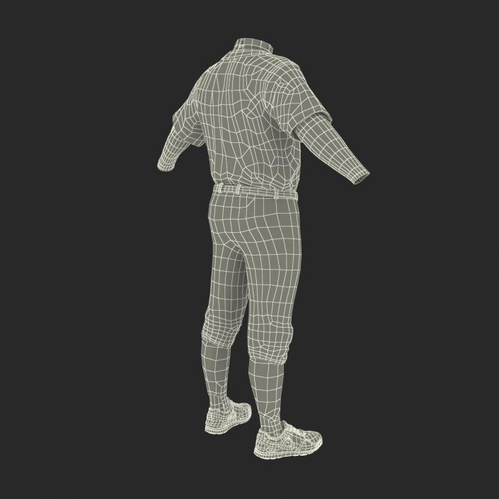 Baseball Player Outfit Athletics 3 3D model