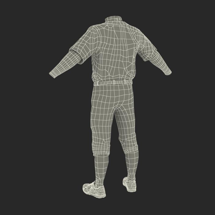 Baseball Player Outfit Athletics 3 3D model