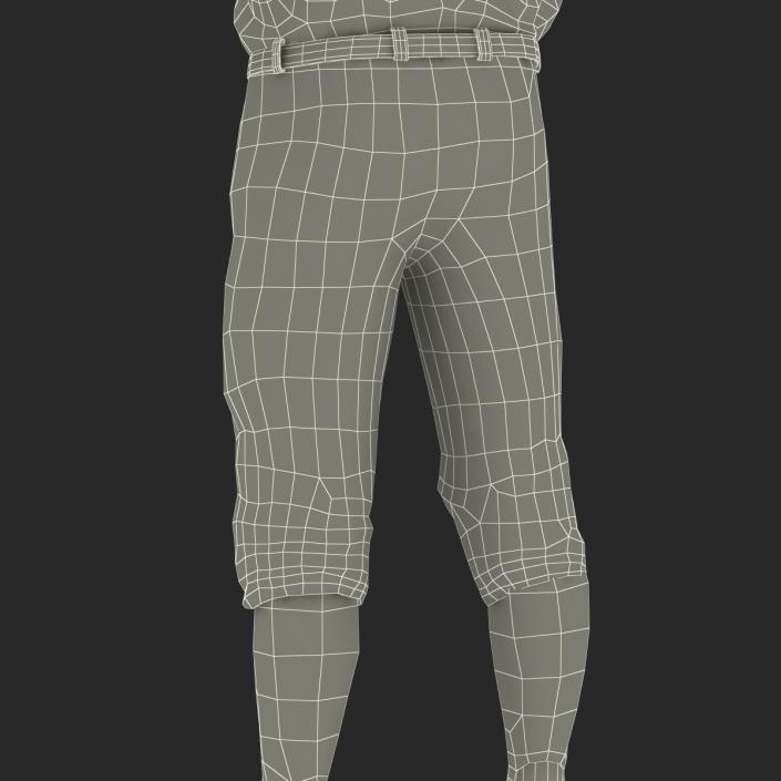 Baseball Player Outfit Athletics 3 3D model