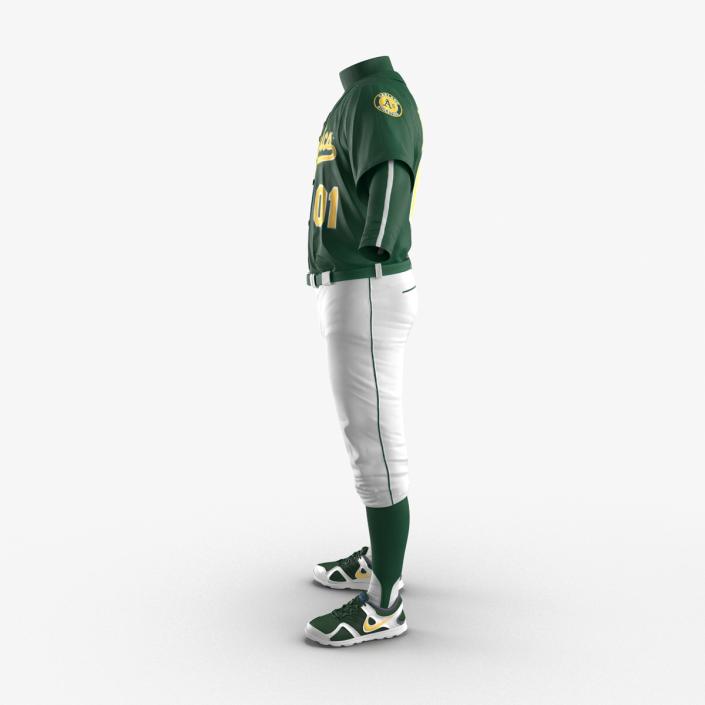 Baseball Player Outfit Athletics 3 3D model