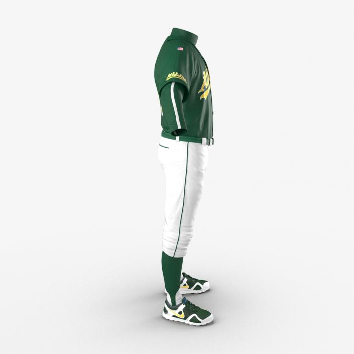 Baseball Player Outfit Athletics 3 3D model