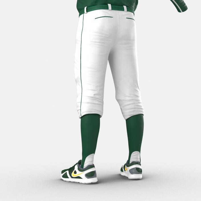 Baseball Player Outfit Athletics 3 3D model