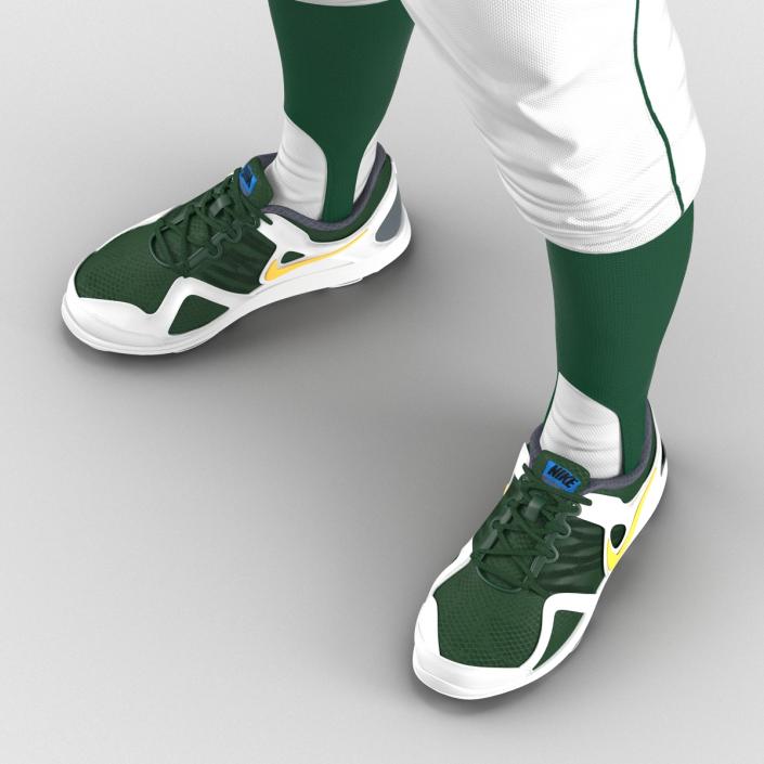 Baseball Player Outfit Athletics 3 3D model