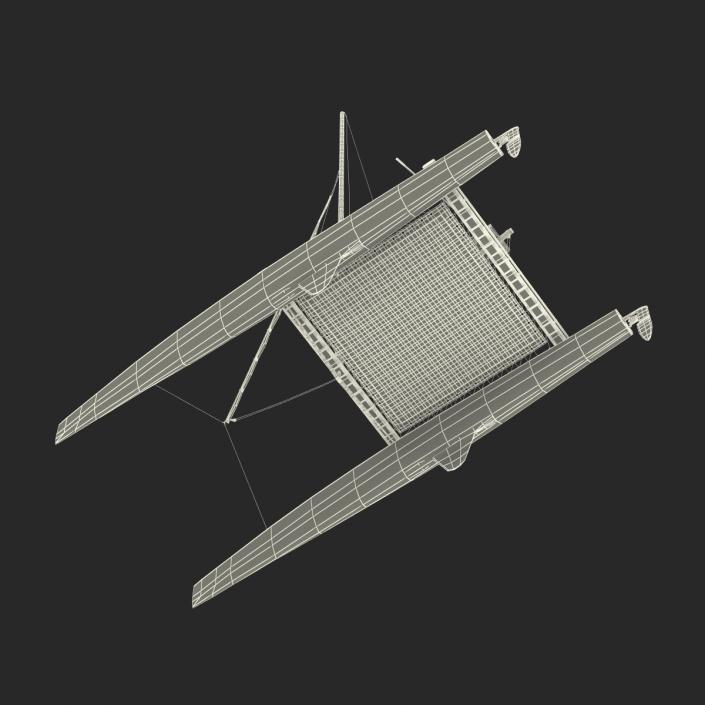 3D model Small Sail Catamaran