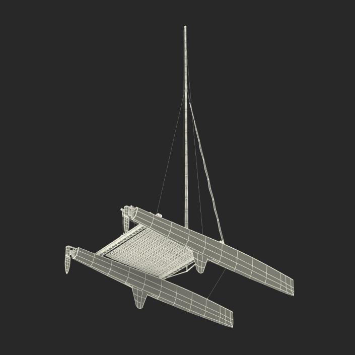 3D model Small Sail Catamaran