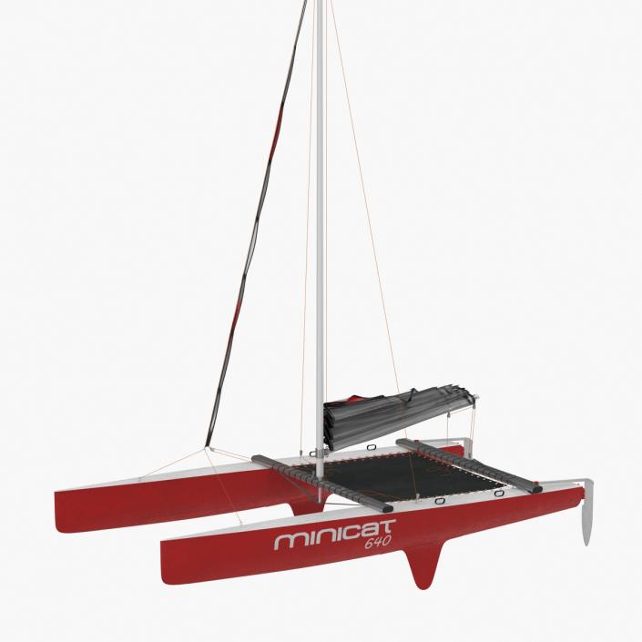 3D model Small Sail Catamaran