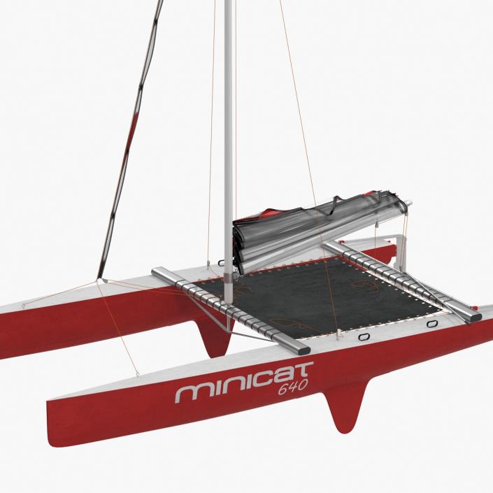 3D model Small Sail Catamaran