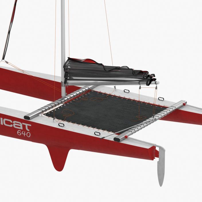 3D model Small Sail Catamaran