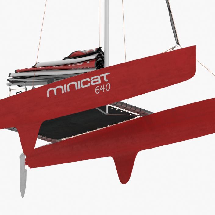 3D model Small Sail Catamaran