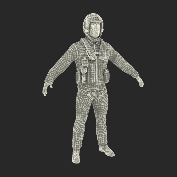 3D Military Jet Fighter Pilot