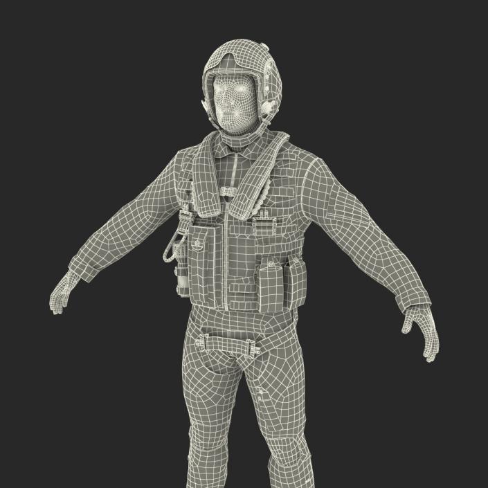 3D Military Jet Fighter Pilot