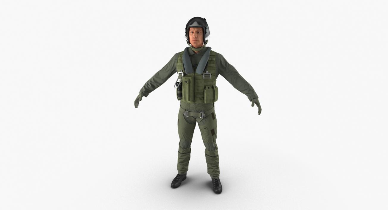 3D Military Jet Fighter Pilot