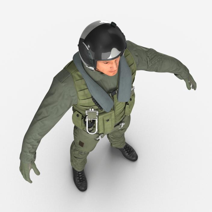 3D Military Jet Fighter Pilot