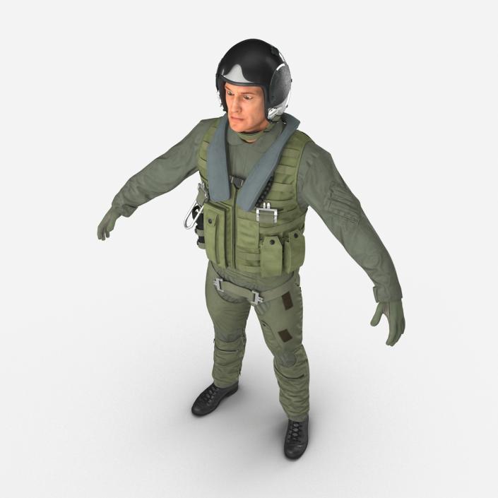 3D Military Jet Fighter Pilot