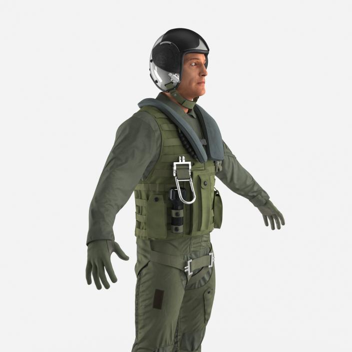 3D Military Jet Fighter Pilot