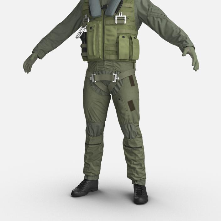 3D Military Jet Fighter Pilot