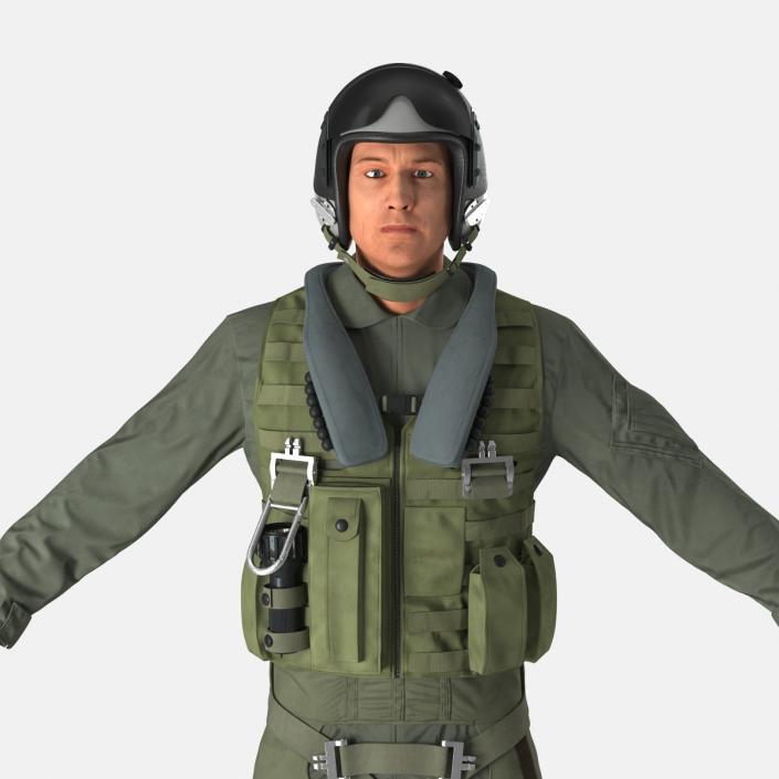 3D Military Jet Fighter Pilot