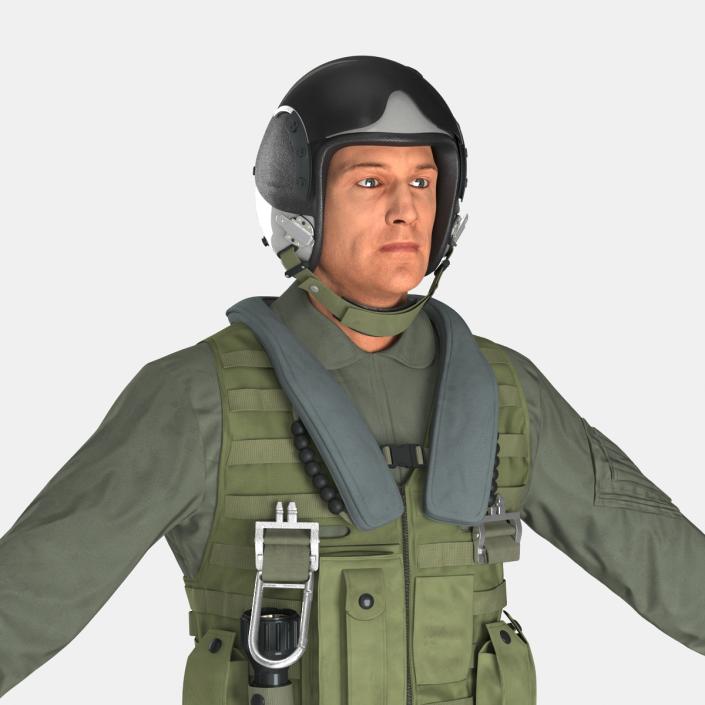 3D Military Jet Fighter Pilot