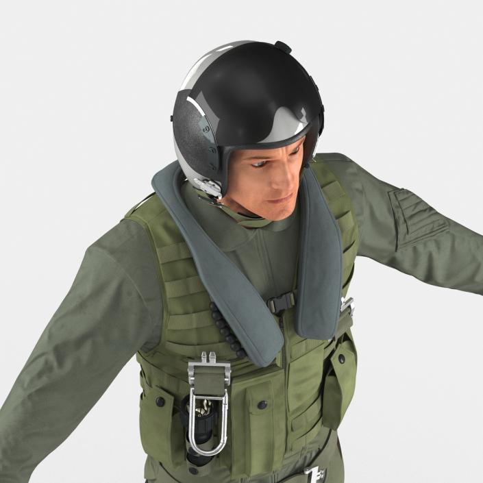 3D Military Jet Fighter Pilot