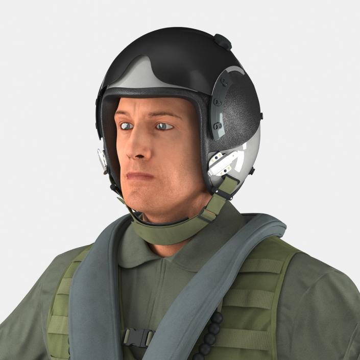 3D Military Jet Fighter Pilot