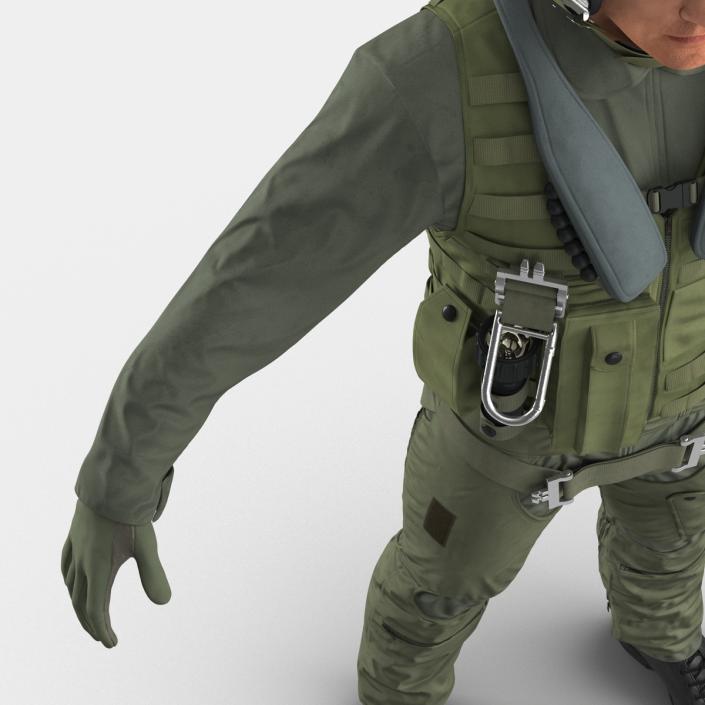 3D Military Jet Fighter Pilot