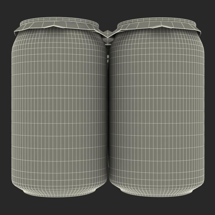 Six Pack of Cans Coca-Cola Light 3D