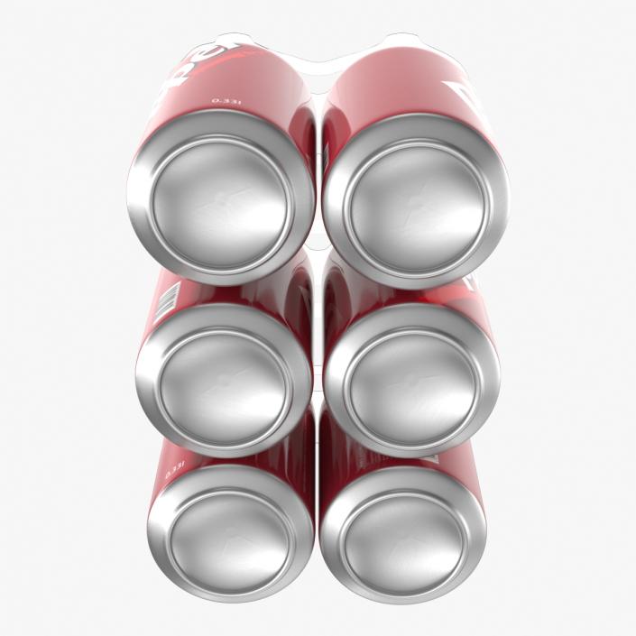 3D Six Pack of Cans Dr Pepper