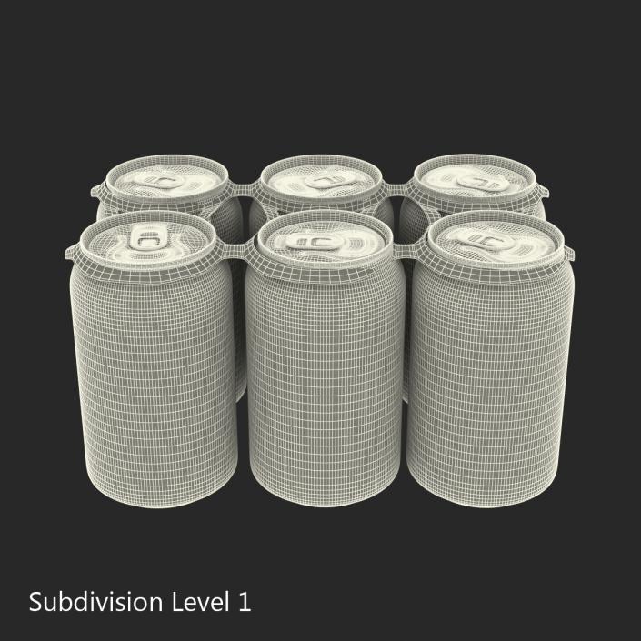 3D Six Pack of Cans Dr Pepper Zero