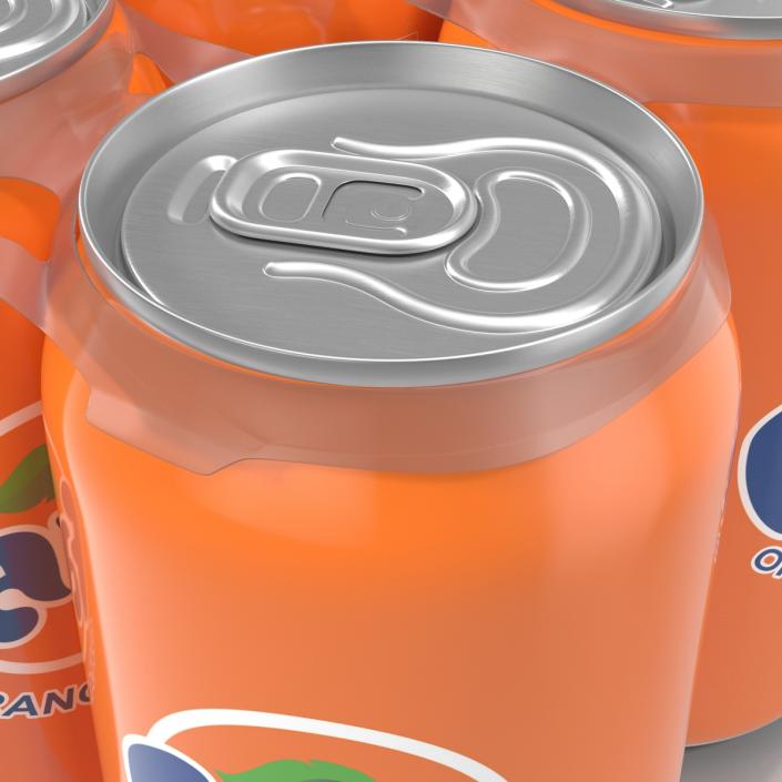 Six Pack of Cans Fanta 3D