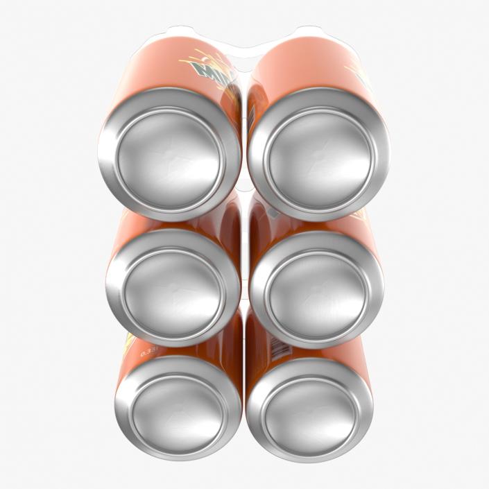 Six Pack of Cans Mirinda 3D model