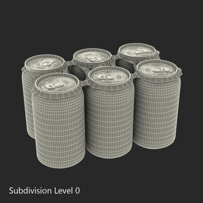 Six Pack of Cans Mirinda 3D model