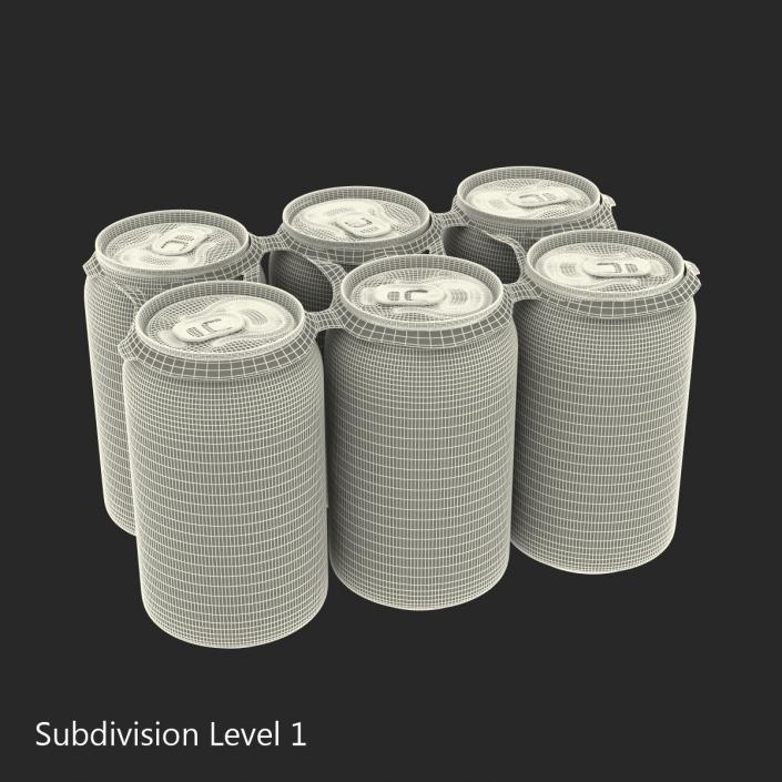 Six Pack of Cans Mirinda 3D model