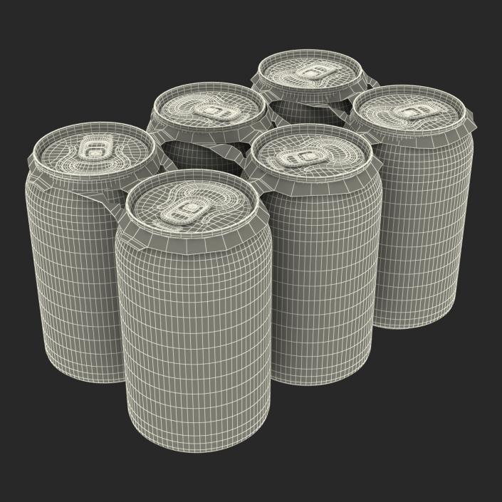 Six Pack of Cans Mirinda 3D model