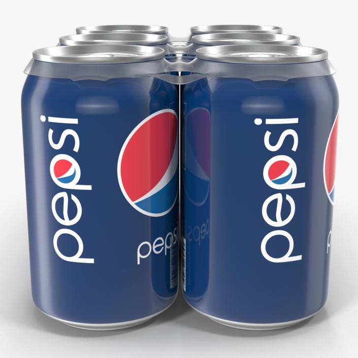 Six Pack of Cans Pepsi 3D