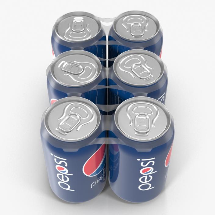 Six Pack of Cans Pepsi 3D