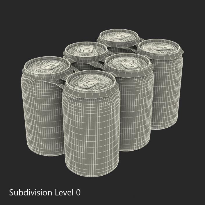 Six Pack of Cans Pepsi 3D