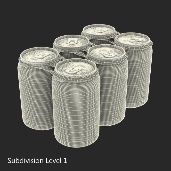 Six Pack of Cans Pepsi 3D