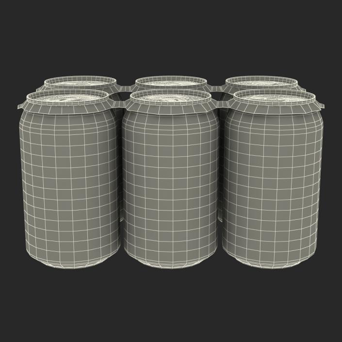 3D Six Pack of Cans Sprite model