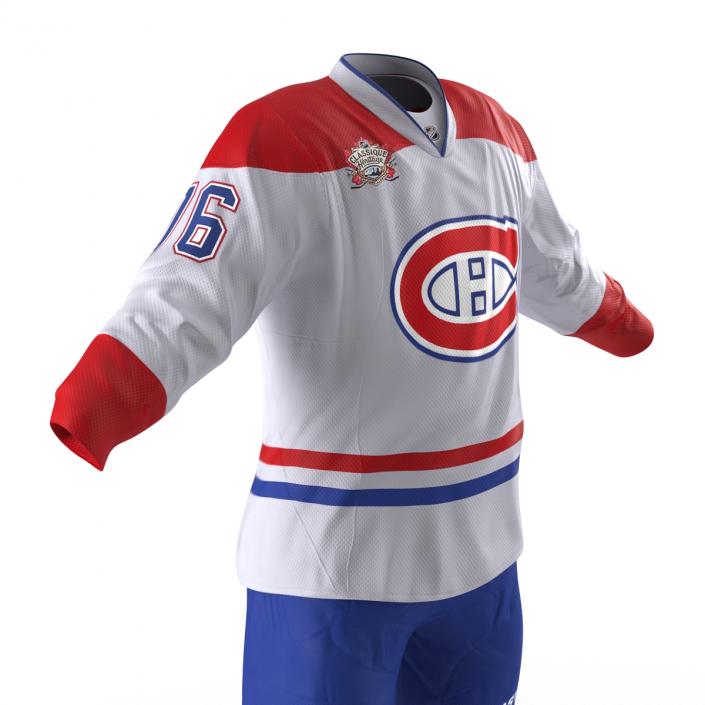 3D Hockey Clothes Montreal Canadiens model