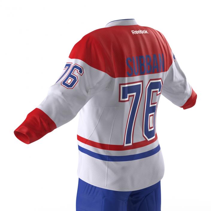 3D Hockey Clothes Montreal Canadiens model