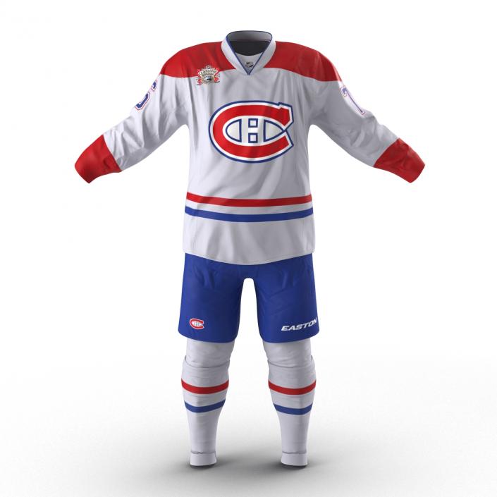 3D Hockey Clothes Montreal Canadiens model