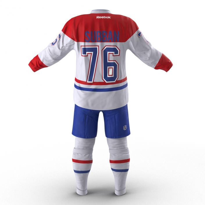 3D Hockey Clothes Montreal Canadiens model